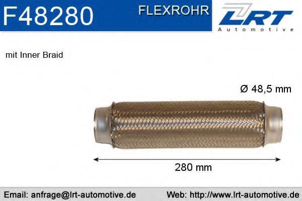 LRT F48250 Flex Hose, exhaust system